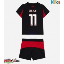 Camiseta AC Milan Christian Pulisic #11 Primera Equipación para niños 2025-26 manga corta (+ pantalones cortos)